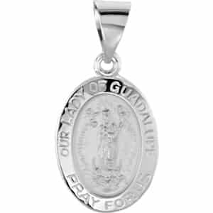 Hollow Our Lady of Guadalupe Medal