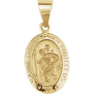 Hollow St. Christopher Medal