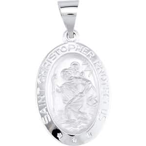 Hollow St. Christopher Medal