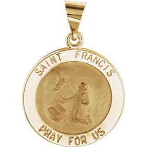 Hollow St. Francis Medal