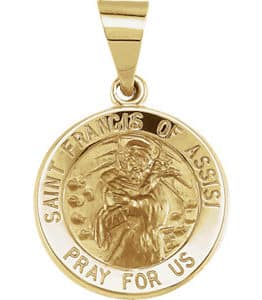 Hollow St. Francis of Assisi Medal