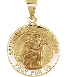 Hollow St. Francis of Assisi Medal