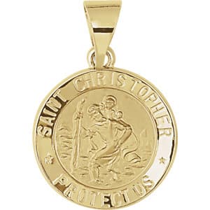 Hollow St. Christopher Medal