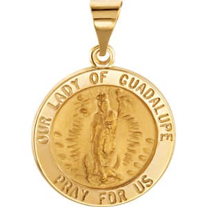Hollow Our Lady of Guadalupe Medal