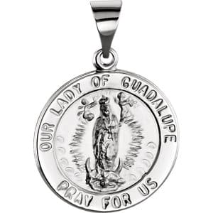 Hollow Our Lady of Guadalupe Medal