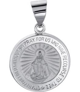 Hollow Round Miraculous Medal