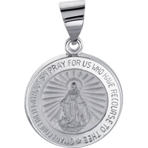 Hollow Round Miraculous Medal