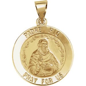 Hollow St. Padre Pio Medal