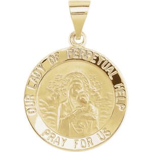 Hollow Our Lady of Perpetual Help Medal