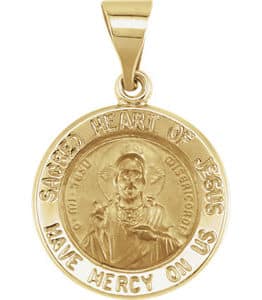 Hollow Sacred Heart of Jesus Medal