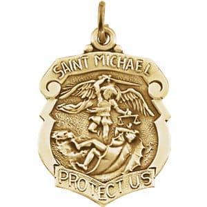 St. Michael Medal Necklace or Pendant