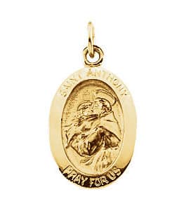 St. Anthony of Padua Medal Necklace or Pendant