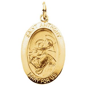 St. Anthony of Padua Medal Necklace or Pendant