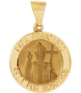 Hollow Papa Francisco Medal