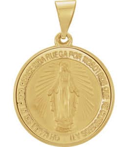 Hollow Round Miraculous Medal
