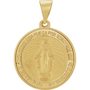 Hollow Round Miraculous Medal