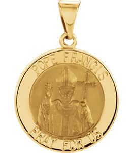 Hollow Pope Francis Medal