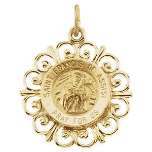 Religious Jewelry St. Francis of Assisi Medal