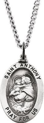 St. Anthony of Padua Medal Necklace or Pendant