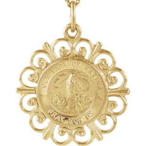 Religious Jewelry Our Lady of Fatima Medal