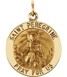 St. Peregrine Medal Necklace or Pendant