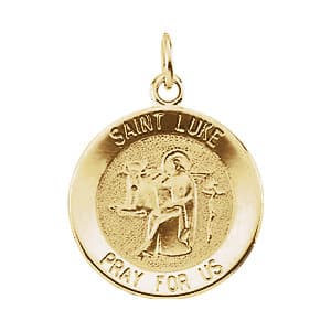 Religious Jewelry St. Luke Medal