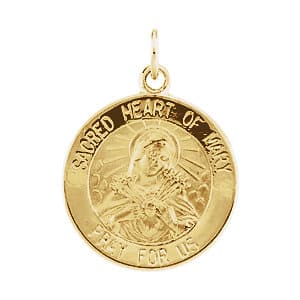 Religious Jewelry Sacred Heart of Mary Medal