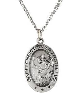 St. Christopher Medal Necklace or Pendant