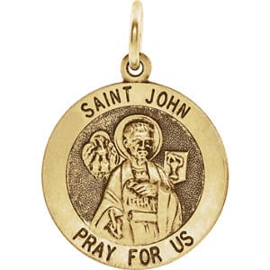Religious Jewelry St. John the Evangelist Medal