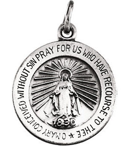 Miraculous Medal Religious Jewelry
