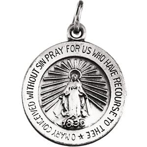 Miraculous Medal Religious Jewelry