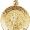 Round Infant of Prague Medal
