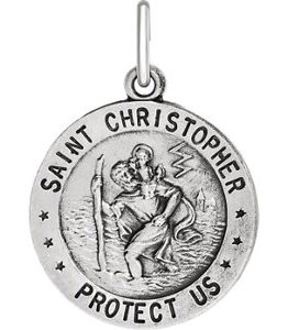 Reversible U.S. Army/St. Christopher Medal Necklace