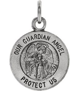 Guardian Angel Medal Necklace or Pendant