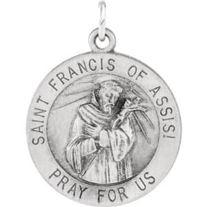 St. Francis of Assisi Medal Necklace or Pendant