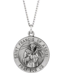 St. Francis of Assisi Medal Necklace or Pendant