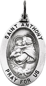 St. Anthony of Padua Medal Necklace or Pendant
