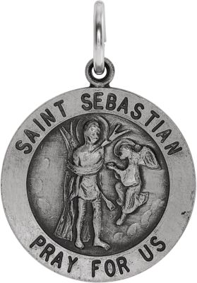 St. Sebastian Medal Necklace or Pendant