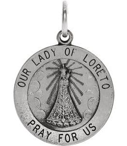 Our Lady of Loreto Medal Necklace or Pendant