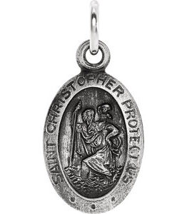 St. Christopher Medal Necklace or Pendant