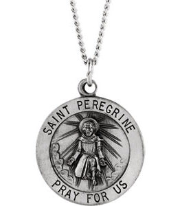 St. Peregrine Medal Necklace or Pendant