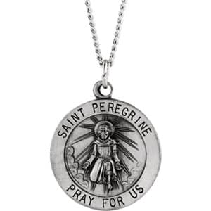 St. Peregrine Medal Necklace or Pendant