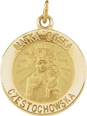 Matka Boska Medal Necklace or Pendant