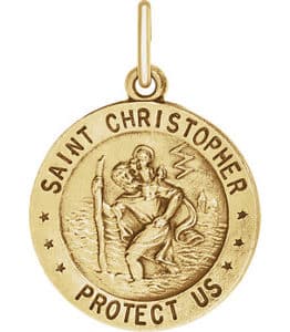 Reversible U.S. Army/St. Christopher Medal Necklace