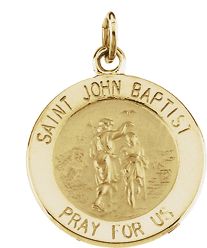 St. John the Baptist Medal Necklace or Pendant