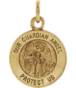 Guardian Angel Medal Necklace or Pendant