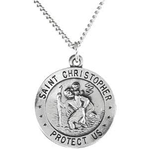 Reversible U.S. Army/St. Christopher Medal Necklace