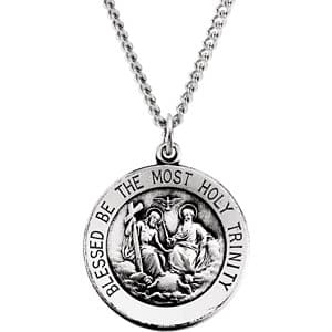 Holy Trinity Medal Necklace or Pendant