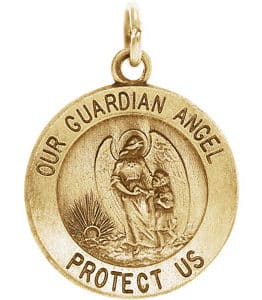 Guardian Angel Medal Necklace or Pendant