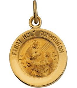 First Holy Communion Medal Necklace or Pendant